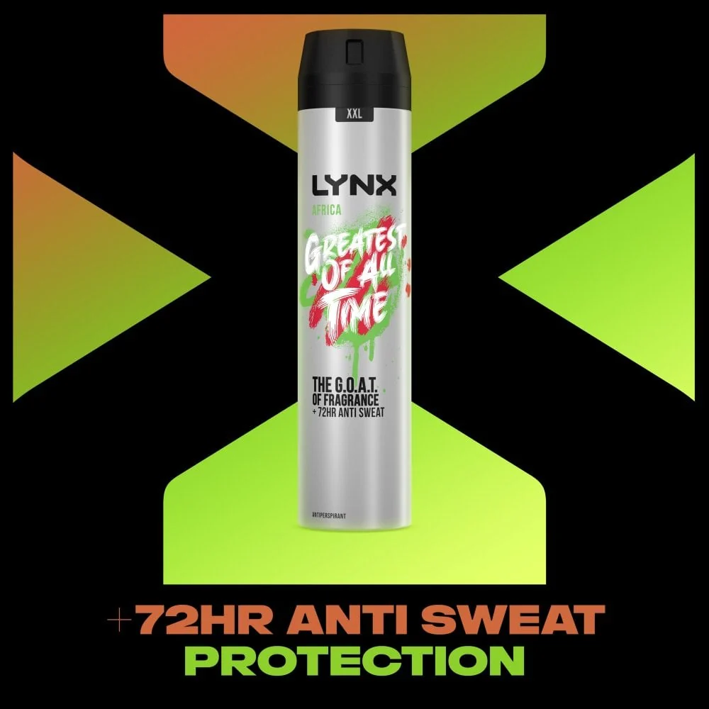 Lynx XXL Africa 72h Anti-Perspirant Deodorant Spray 250ml - Image 4
