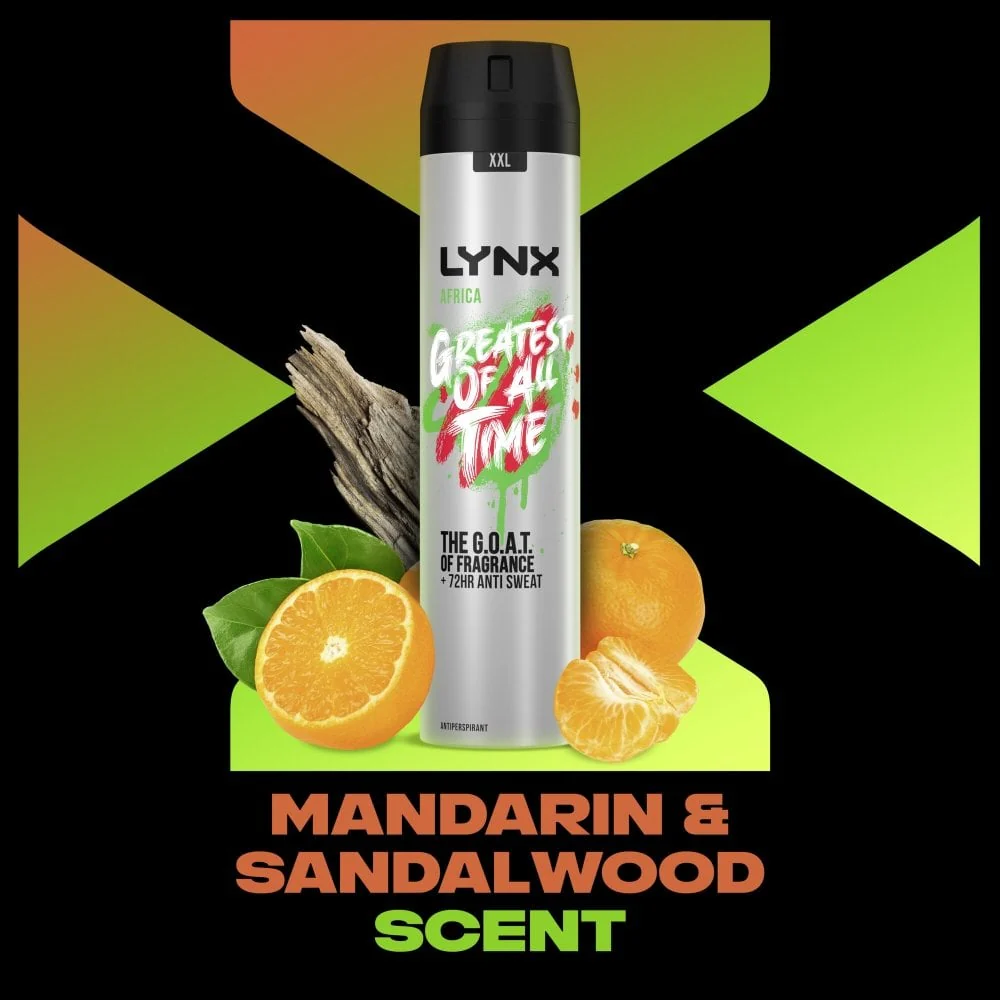 Lynx XXL Africa 72h Anti-Perspirant Deodorant Spray 250ml - Image 8