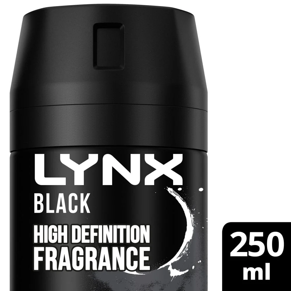 Lynx XXL Black 48h Frozen Pear & Cedarwood Deodorant Body Spray 250ml - Image 2