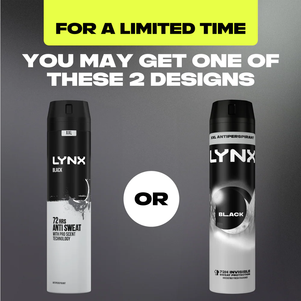 Lynx XXL Black 72h Frozen Pear & Cedarwood Anti-Perspirant Deodorant Spray 250ml - Image 10