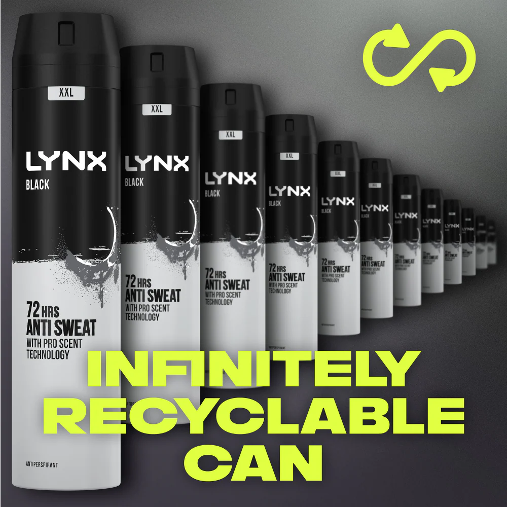 Lynx XXL Black 72h Frozen Pear & Cedarwood Anti-Perspirant Deodorant Spray 250ml - Image 9