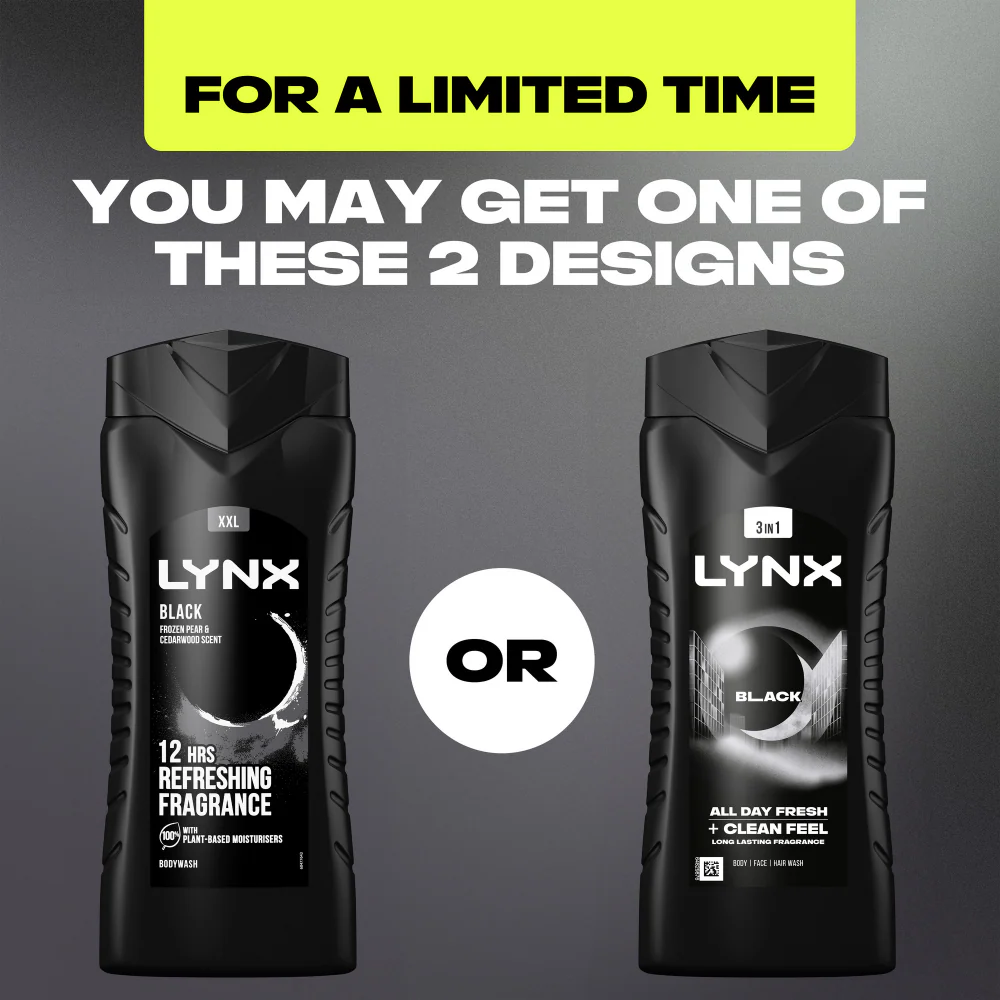 Lynx XXL Black Shower Gel 500ml - Image 5