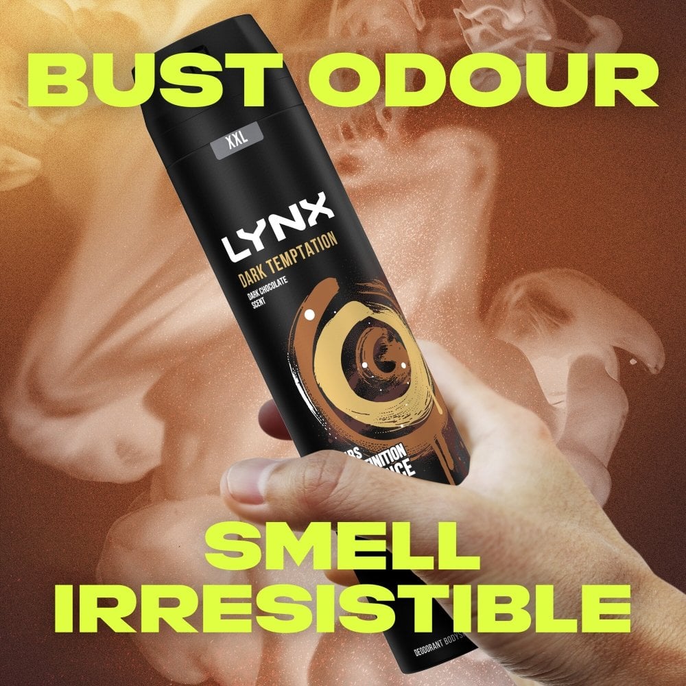 Lynx XXL Dark Temptation 48h Dark Chocolate Deodorant Body Spray 250ml - Image 6