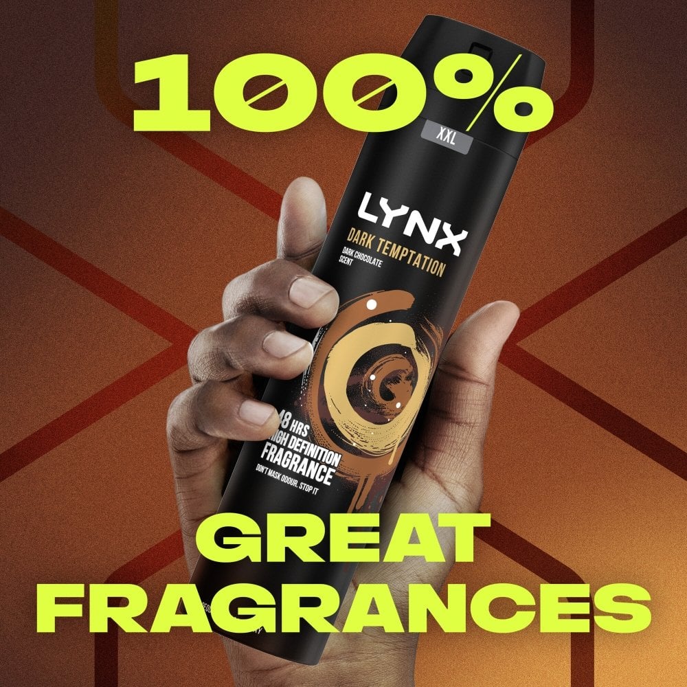 Lynx XXL Dark Temptation 48h Dark Chocolate Deodorant Body Spray 250ml - Image 8