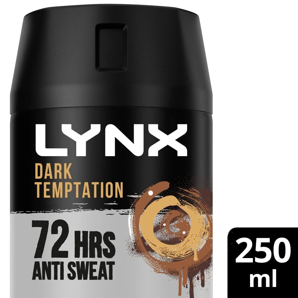 Lynx XXL Dark Temptation 72h Dark Chocolate Anti-Perspirant Deodorant Spray 250ml - Image 2