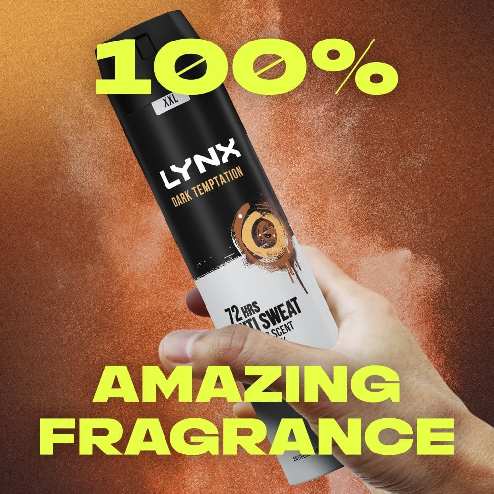 Lynx XXL Dark Temptation 72h Dark Chocolate Anti-Perspirant Deodorant Spray 250ml - Image 4