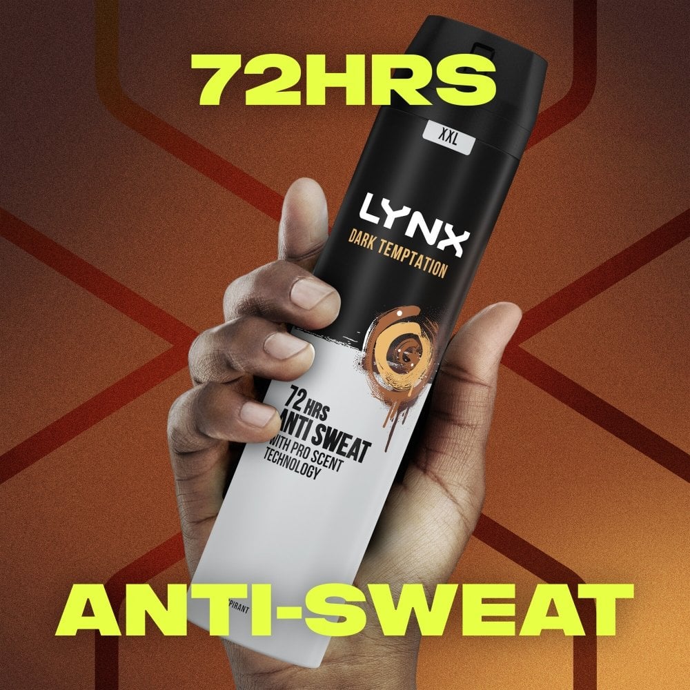 Lynx XXL Dark Temptation 72h Dark Chocolate Anti-Perspirant Deodorant Spray 250ml - Image 5
