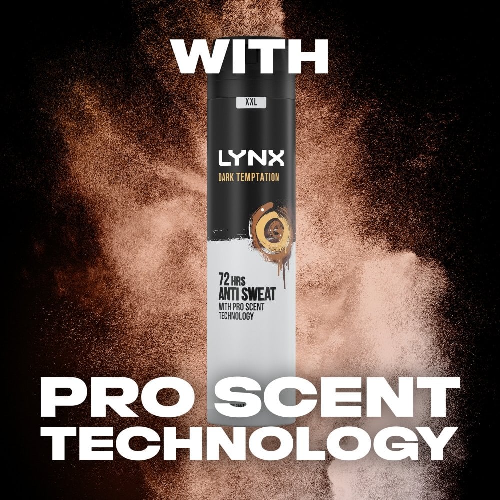 Lynx XXL Dark Temptation 72h Dark Chocolate Anti-Perspirant Deodorant Spray 250ml - Image 7