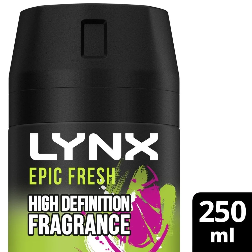 Lynx XXL Epic Fresh 48h Grapefruit & Tropical Pineapple Deodorant Body Spray 250ml - Image 2