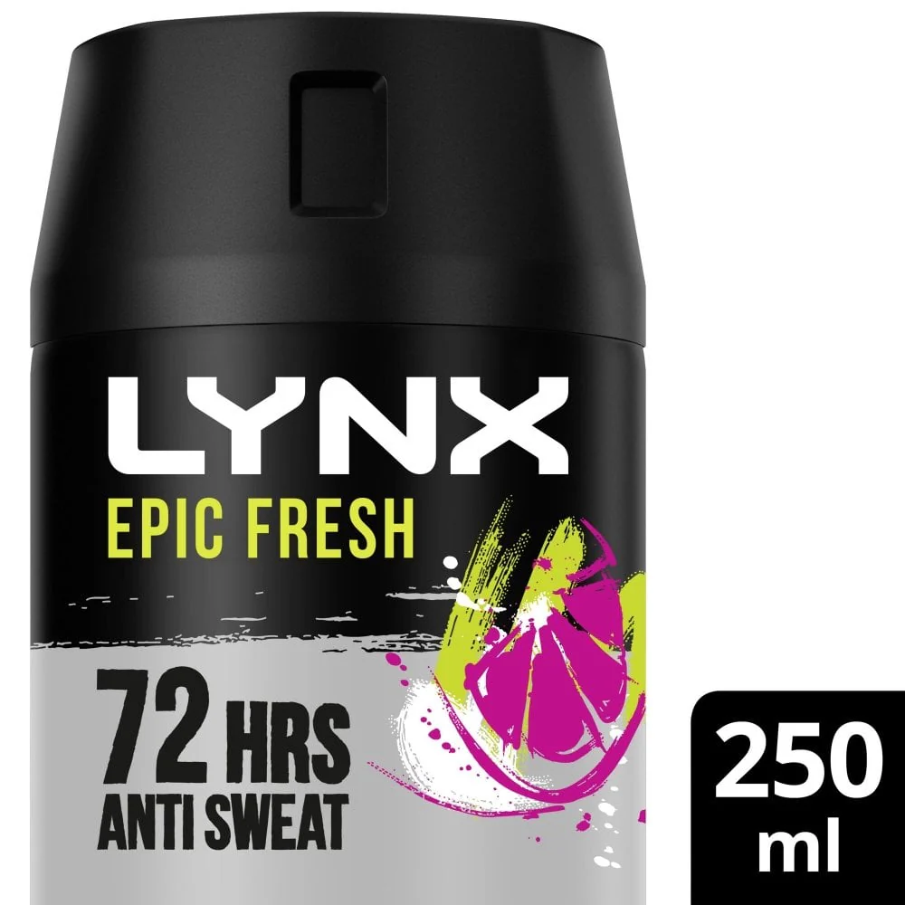 Lynx XXL Epic Fresh 72h Grapefruit & Tropical Pineapple Anti-Perspirant Deodorant Spray 250ml - Image 2