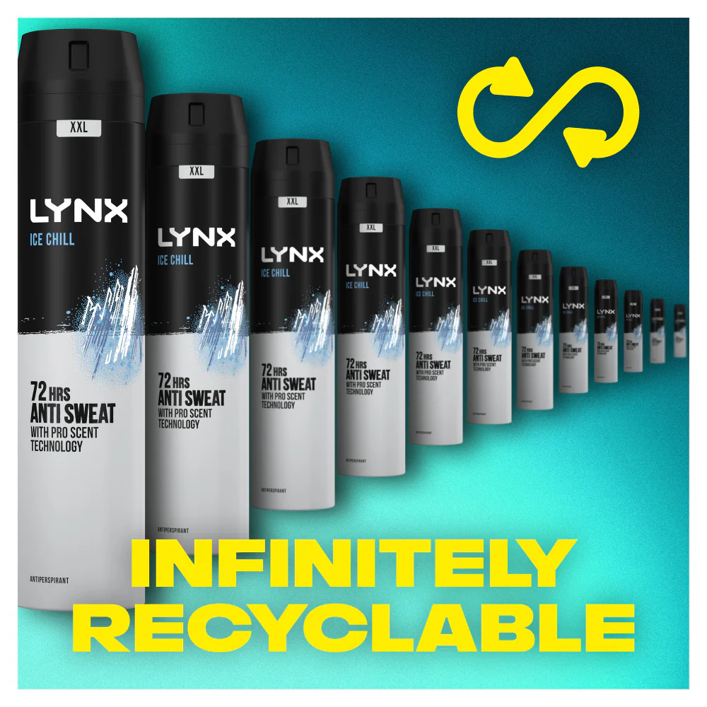 Lynx XXL Ice Chill 72h Iced Mint & Lemon Anti-Perspirant Deodorant Spray 250ml - Image 5