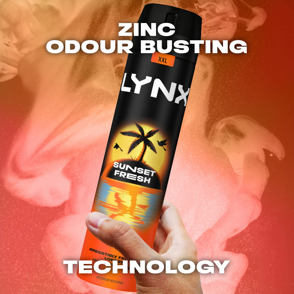 Lynx XXL Sunset Fresh 48h Mango & Mandarin Deodorant Body Spray 250ml - Image 4