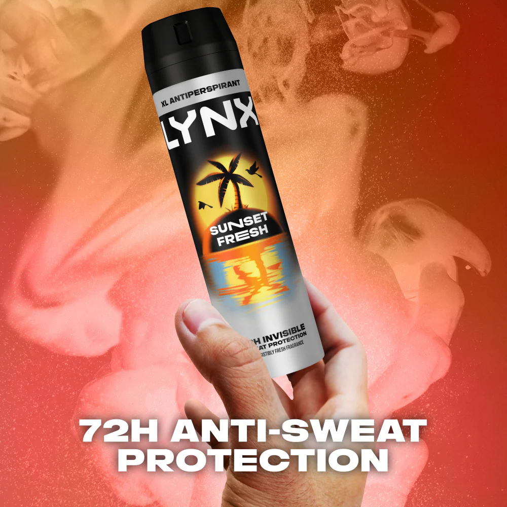 Lynx XXL Sunset Fresh 72h Mango & Mandarin Anti-Perspirant Deodorant Spray 250ml - Image 4