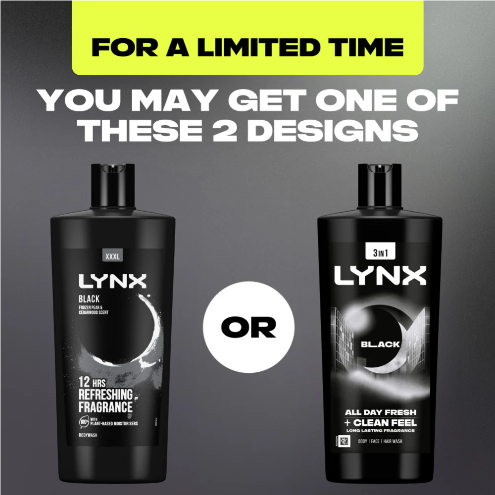 Lynx XXXL Black Shower Gel 700ml - Image 5