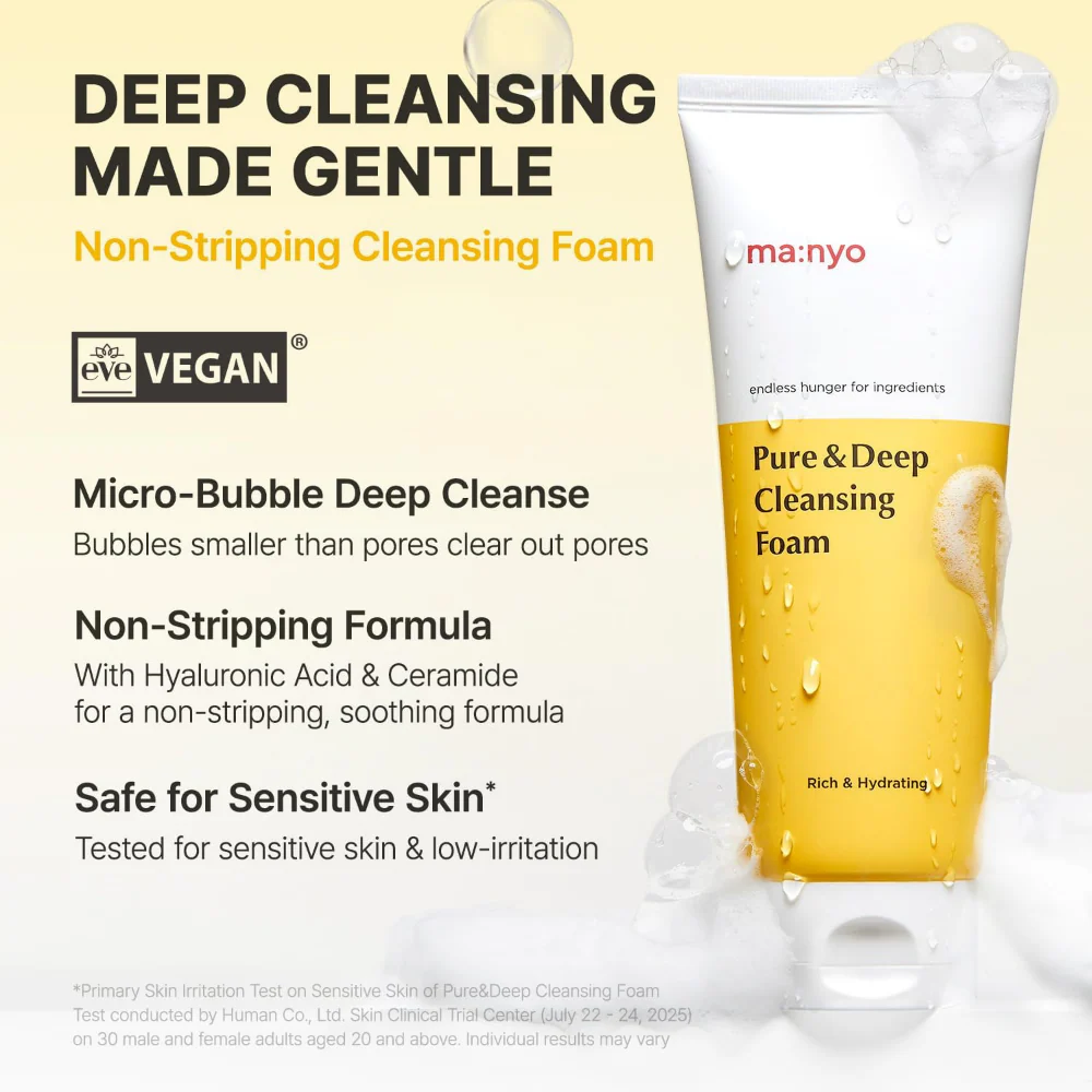 Ma:nyo Pure & Deep Cleansing Foam 160ml - Image 3