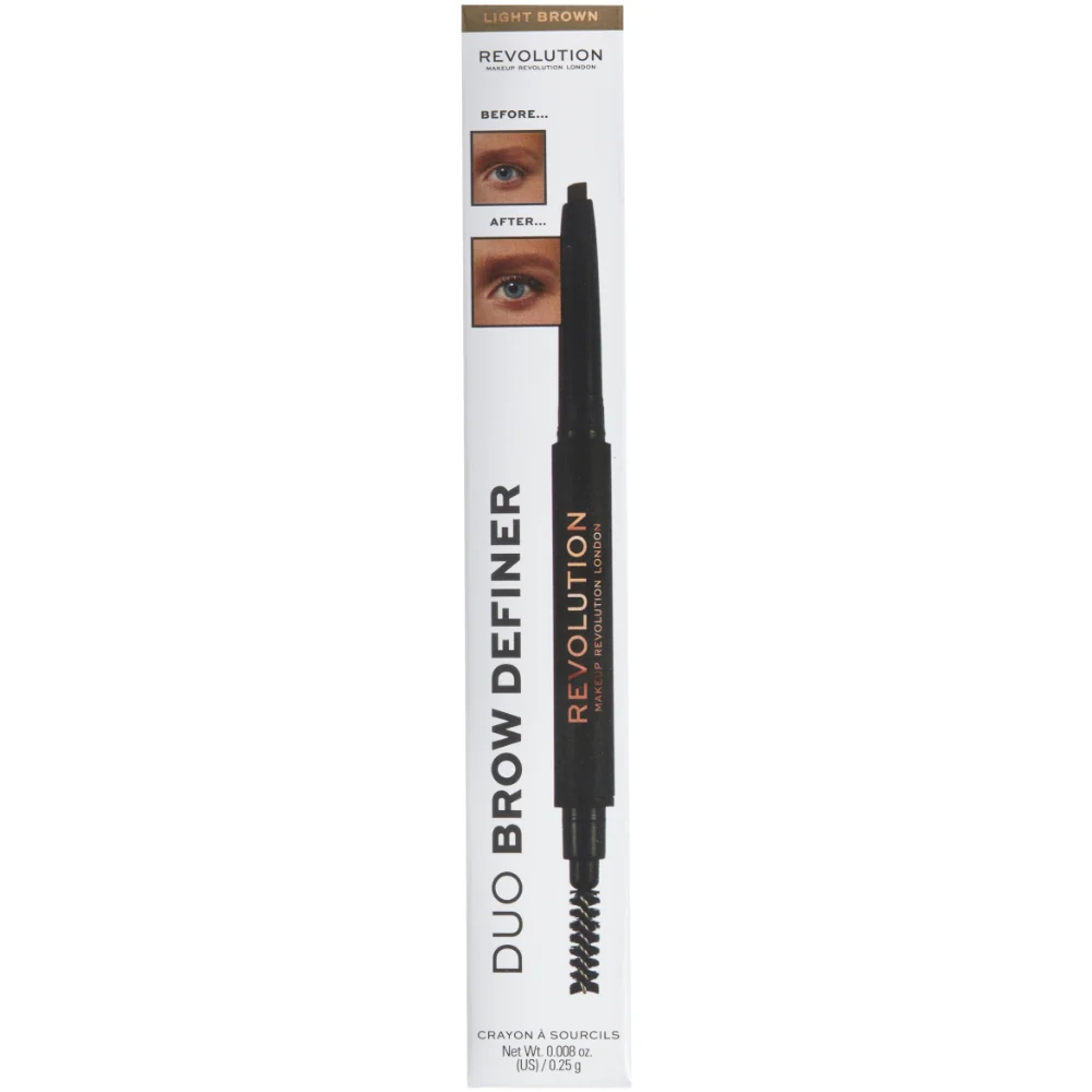 Makeup Revolution Duo Brow Definer Pencil - Image 3