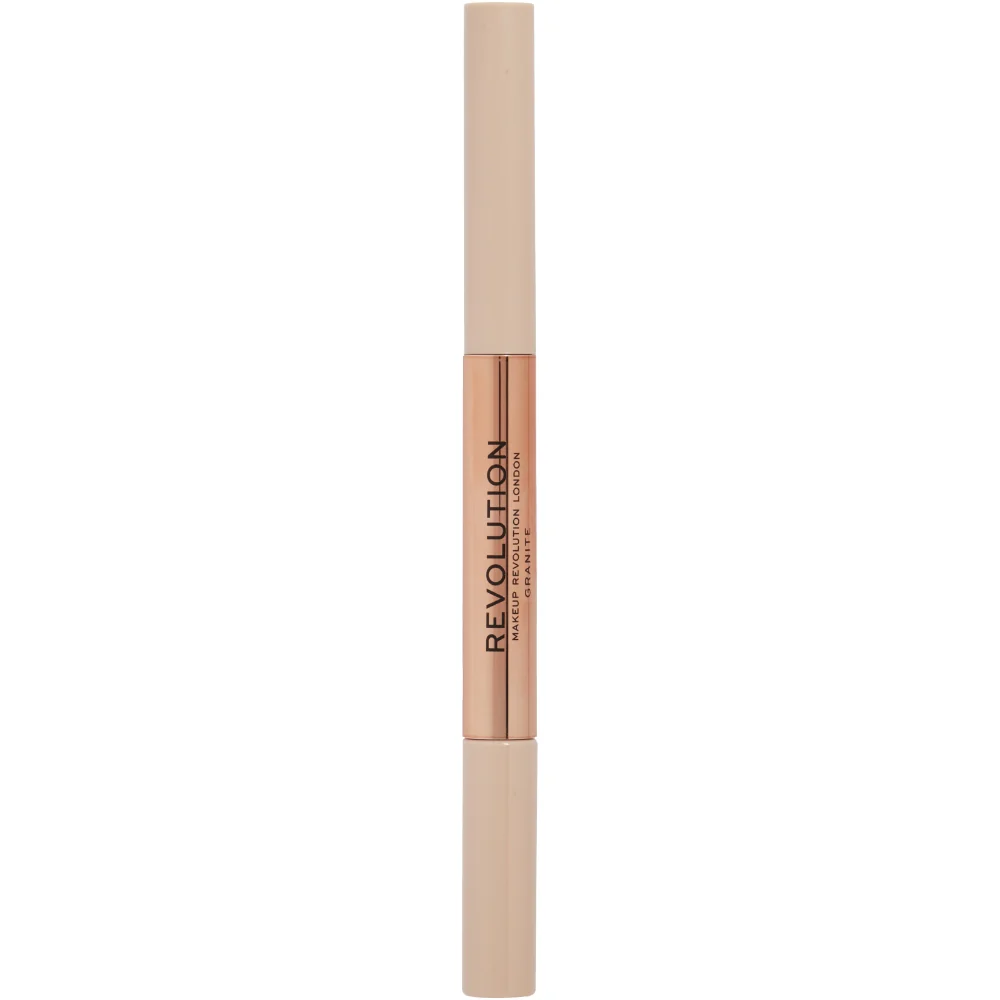 Makeup Revolution Fluffy Brow 2-In-1 Blade Pencil & Clear Brow Gel Duo - Image 5