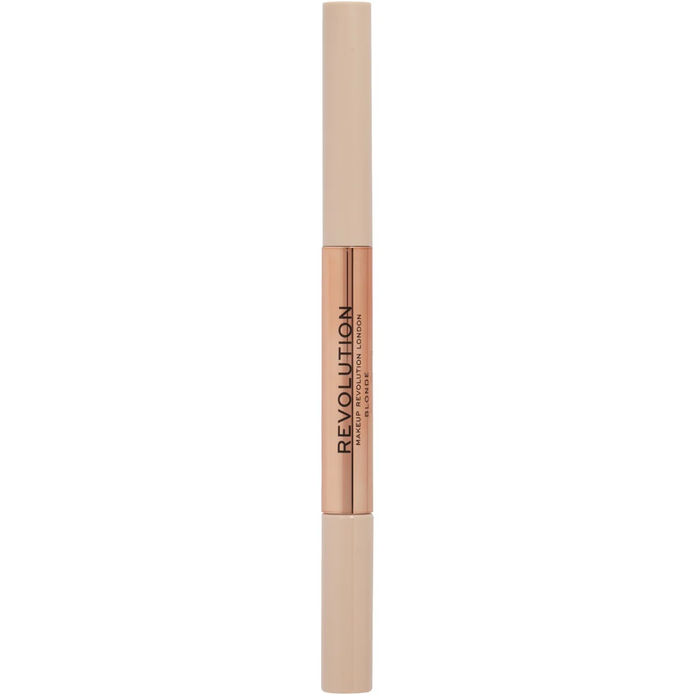 Makeup Revolution Fluffy Brow 2-In-1 Blade Pencil & Clear Brow Gel Duo - Image 6