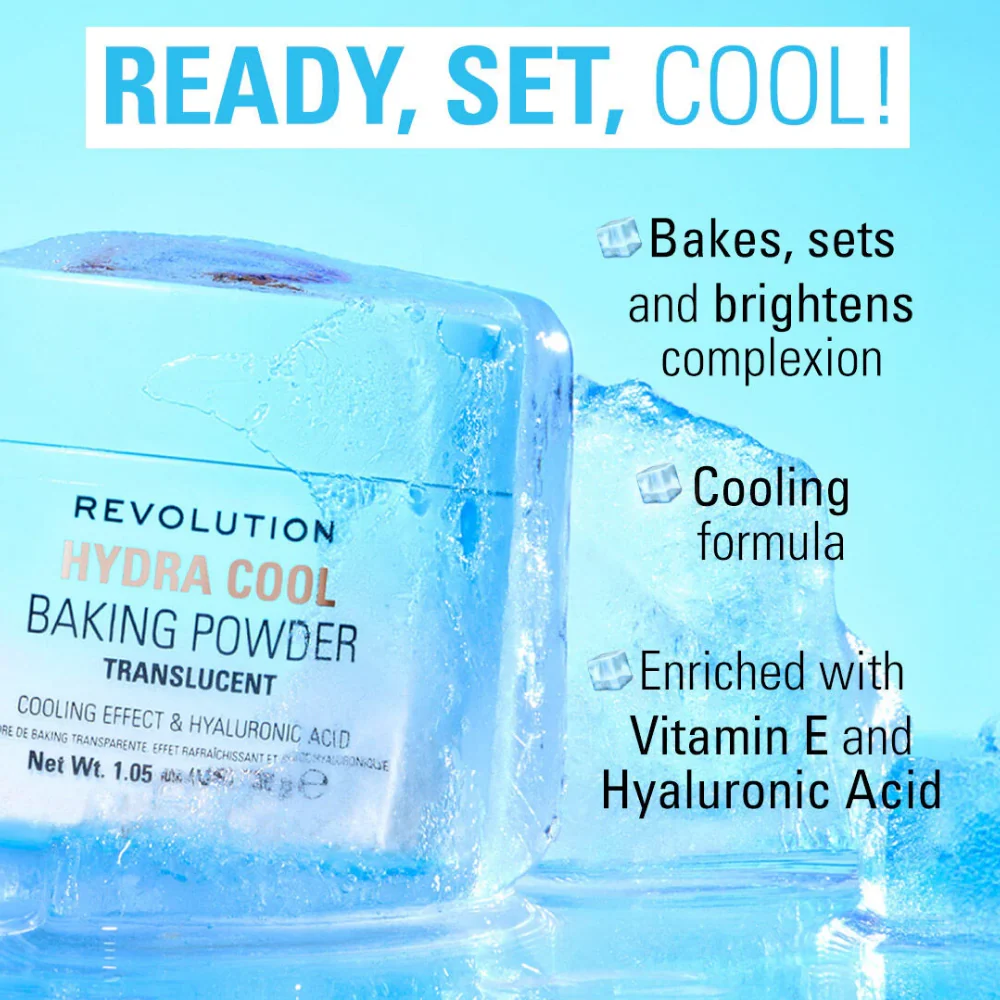 Makeup Revolution Hydra Cool Translucent Baking Powder 30g - Image 5
