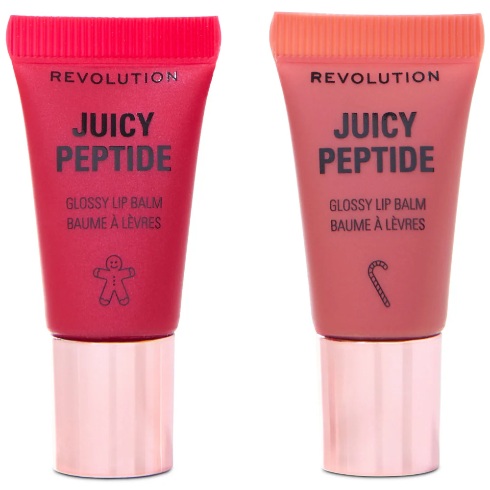 Makeup Revolution Juicy Peptide Mini Glossy Lip Balm Gift Set - Image 2