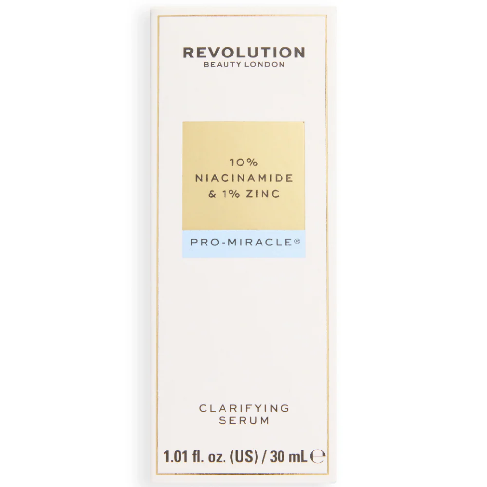 Makeup Revolution Pro Miracle 10% Niacinamide 1% Zinc Clarifying Serum 30ml - Image 3