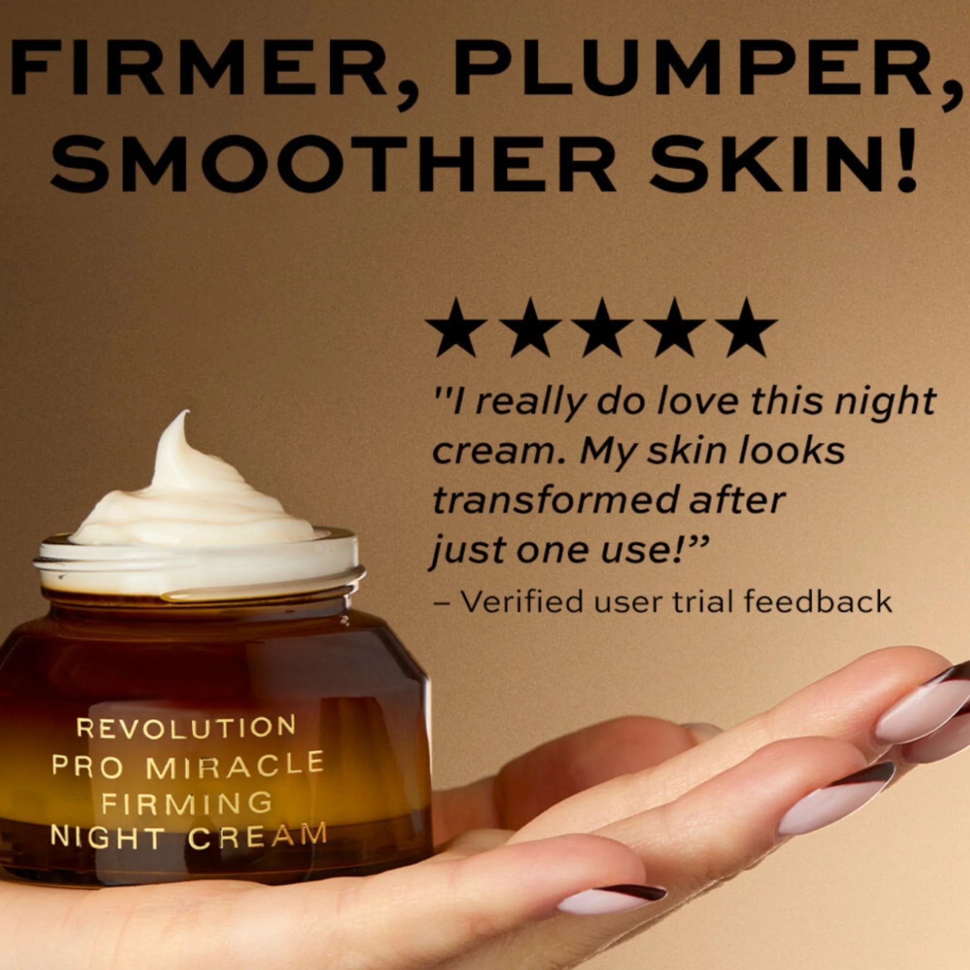 Makeup Revolution Pro Miracle Firming Vegan Night Cream 50ml - Image 7