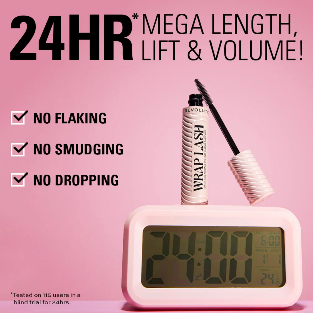 Makeup Revolution Wrap Lash Tubing Mascara Black 9ml - Image 12