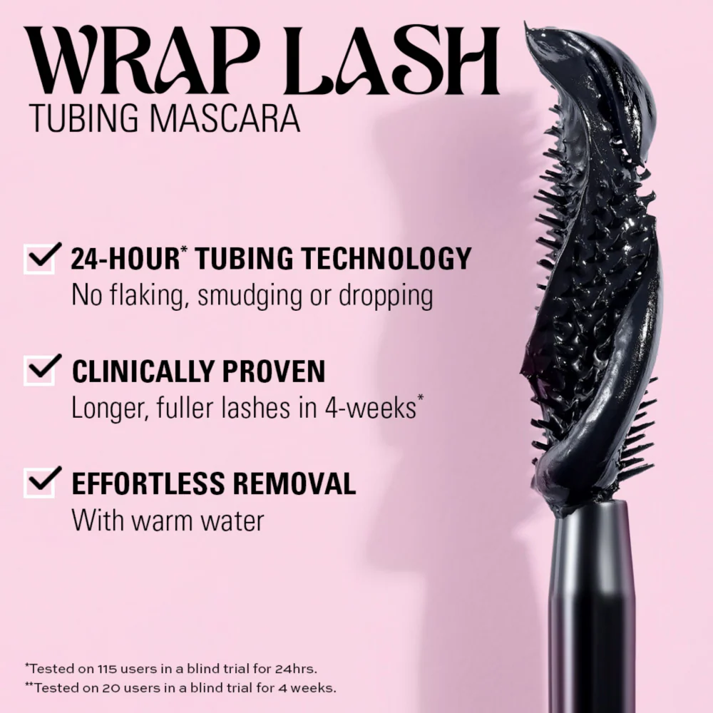 Makeup Revolution Wrap Lash Tubing Mascara Black 9ml - Image 7