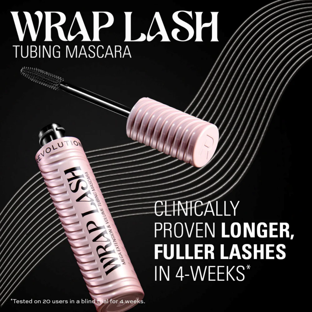 Makeup Revolution Wrap Lash Tubing Mascara Black 9ml - Image 8