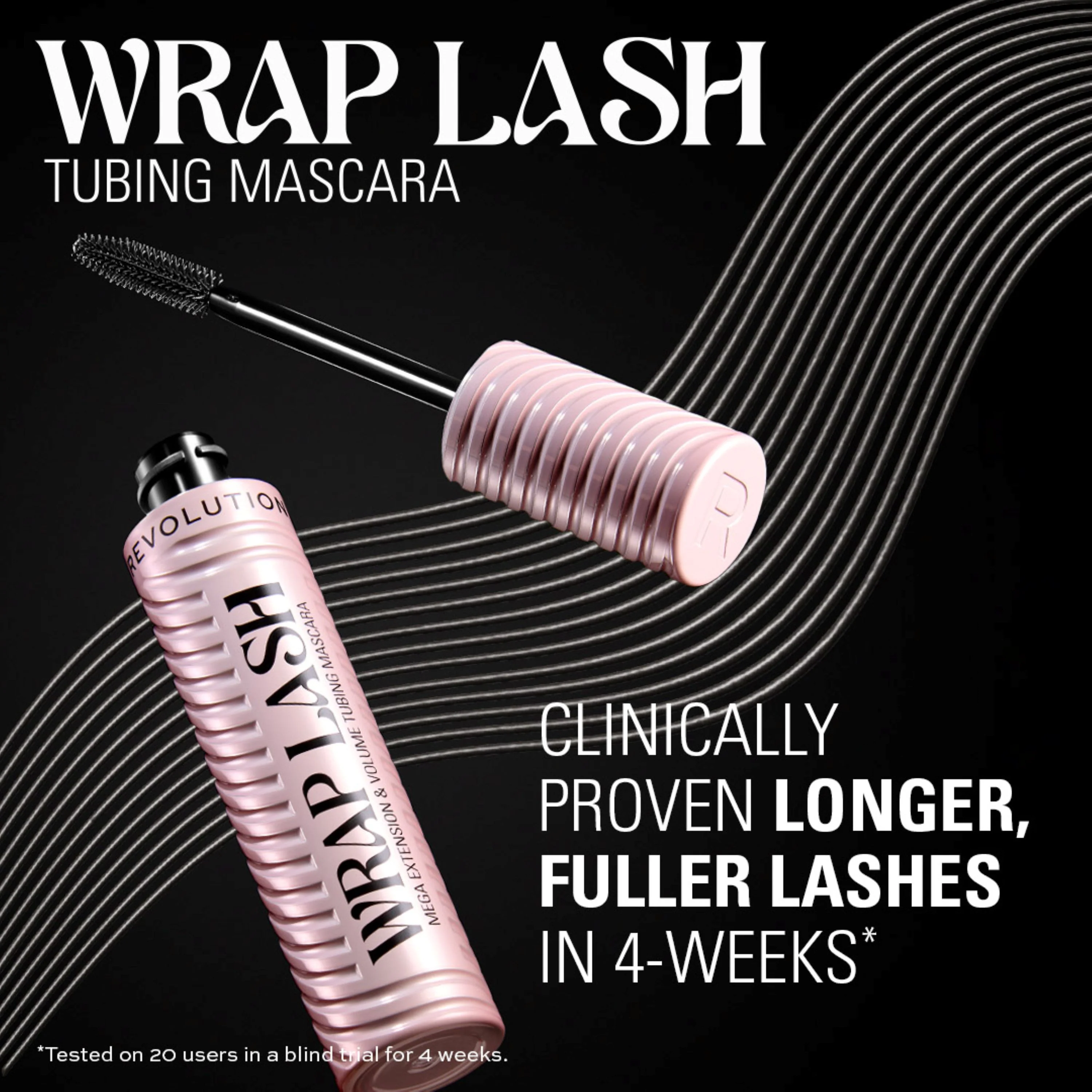 Makeup Revolution Wrap Lash Tubing Mascara Brown 9ml - Image 12