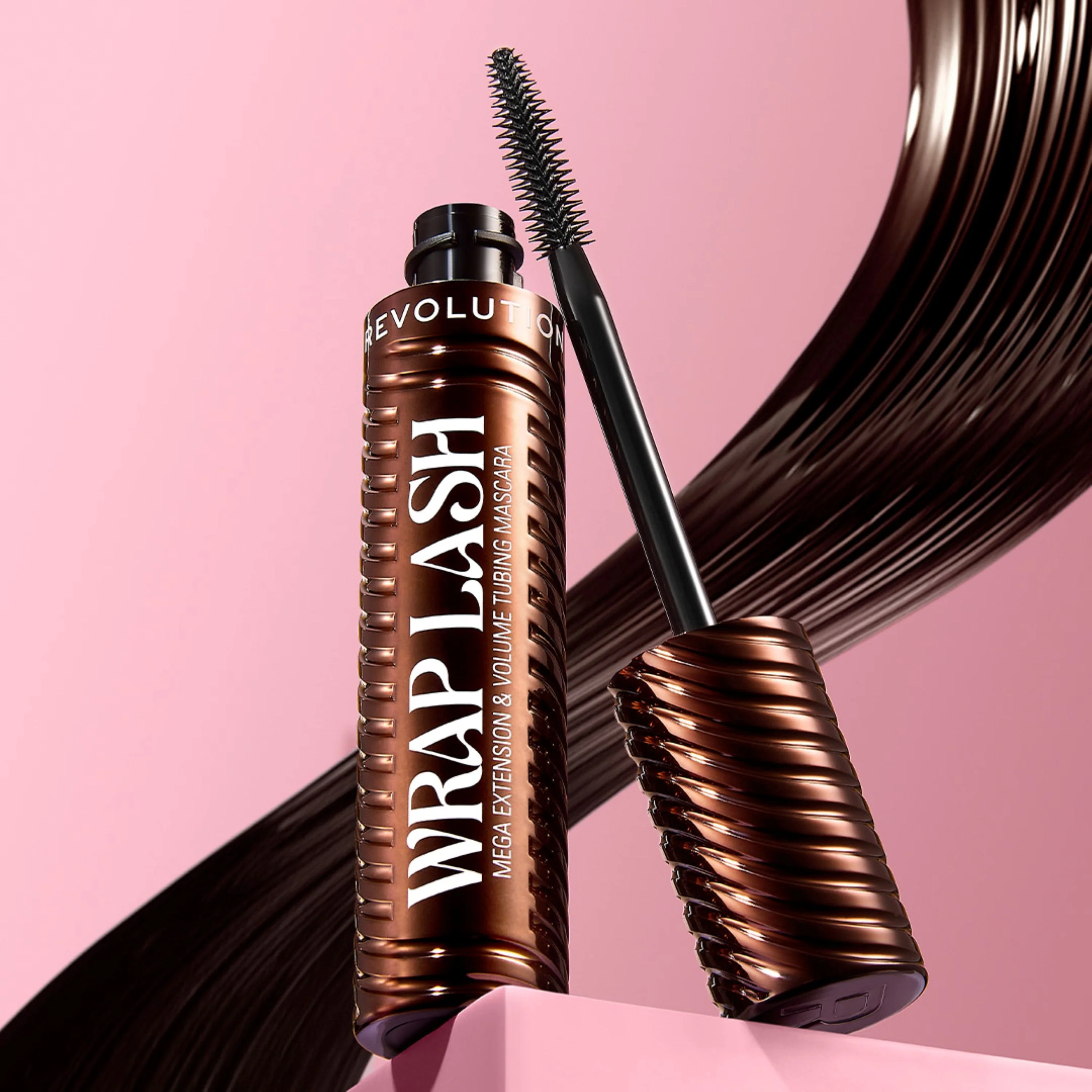 Makeup Revolution Wrap Lash Tubing Mascara Brown 9ml - Image 16