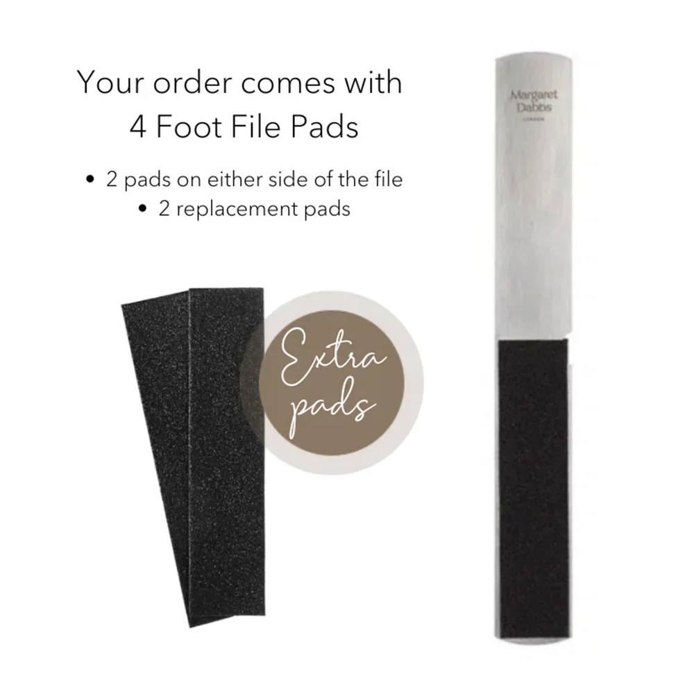 Margaret Dabbs London Fabulous Feet Foot File with 2 Replacement Pads - Image 4
