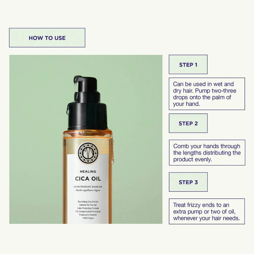 Maria Nila Healing Cica Lightweight Hair Oil 100ml - Image 3