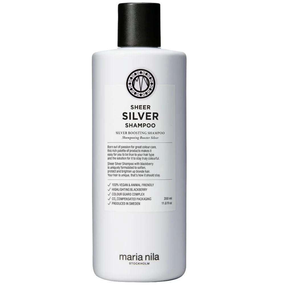 Maria Nila Sheer Silver Boosting Shampoo 350ml & Conditioner 300ml Twin - Image 2