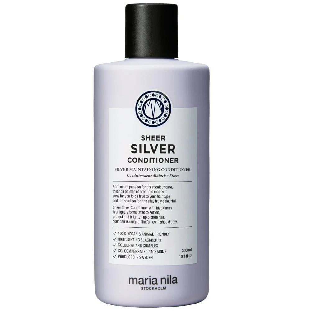 Maria Nila Sheer Silver Boosting Shampoo 350ml & Conditioner 300ml Twin - Image 3