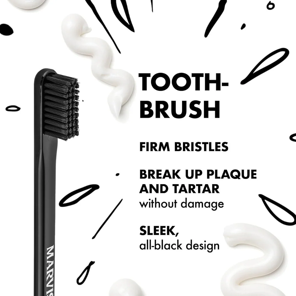 Marvis Medium Toothbrush Black - Image 3