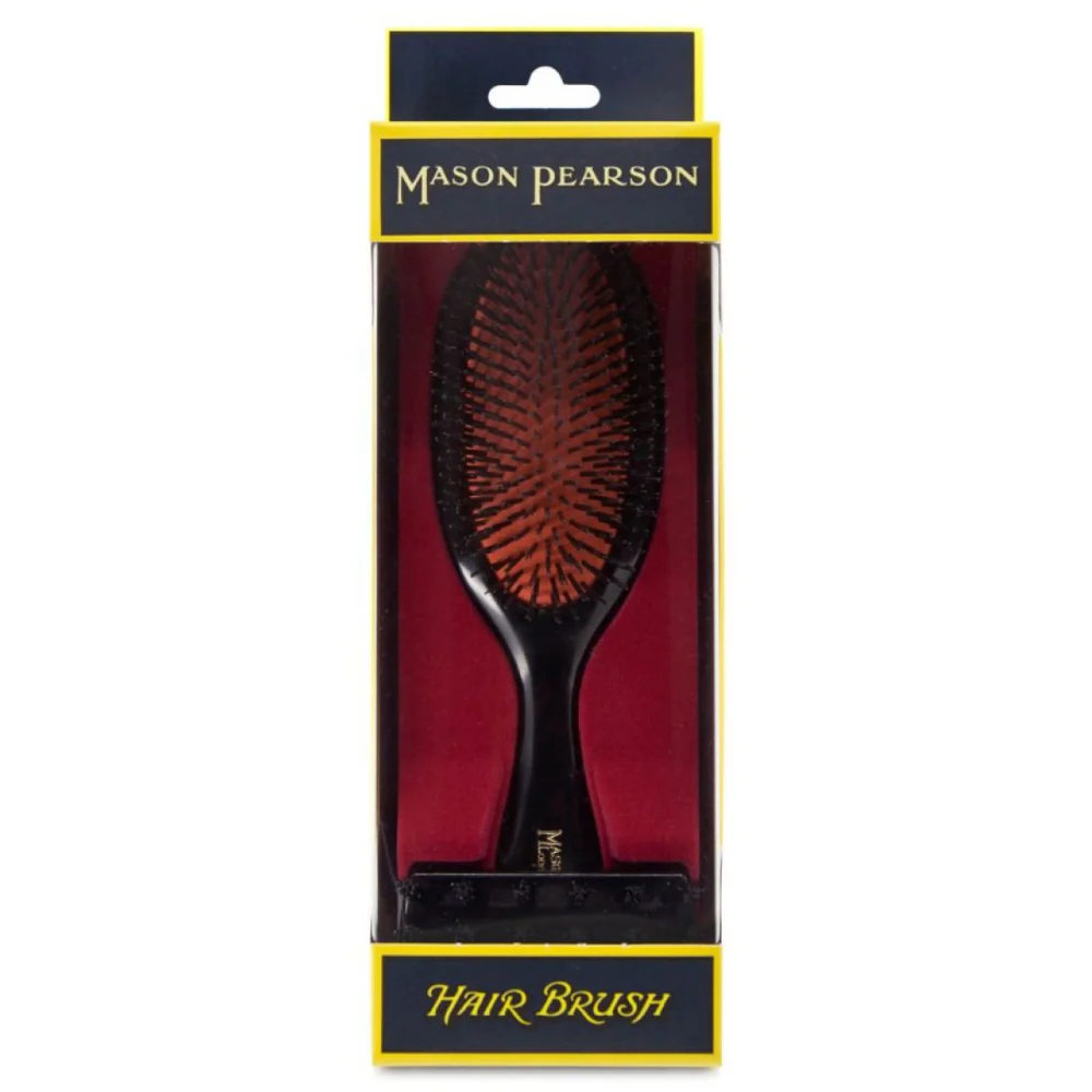 Mason Pearson Handy Boar Bristle Hairbrush Dark Ruby B3 - Image 3