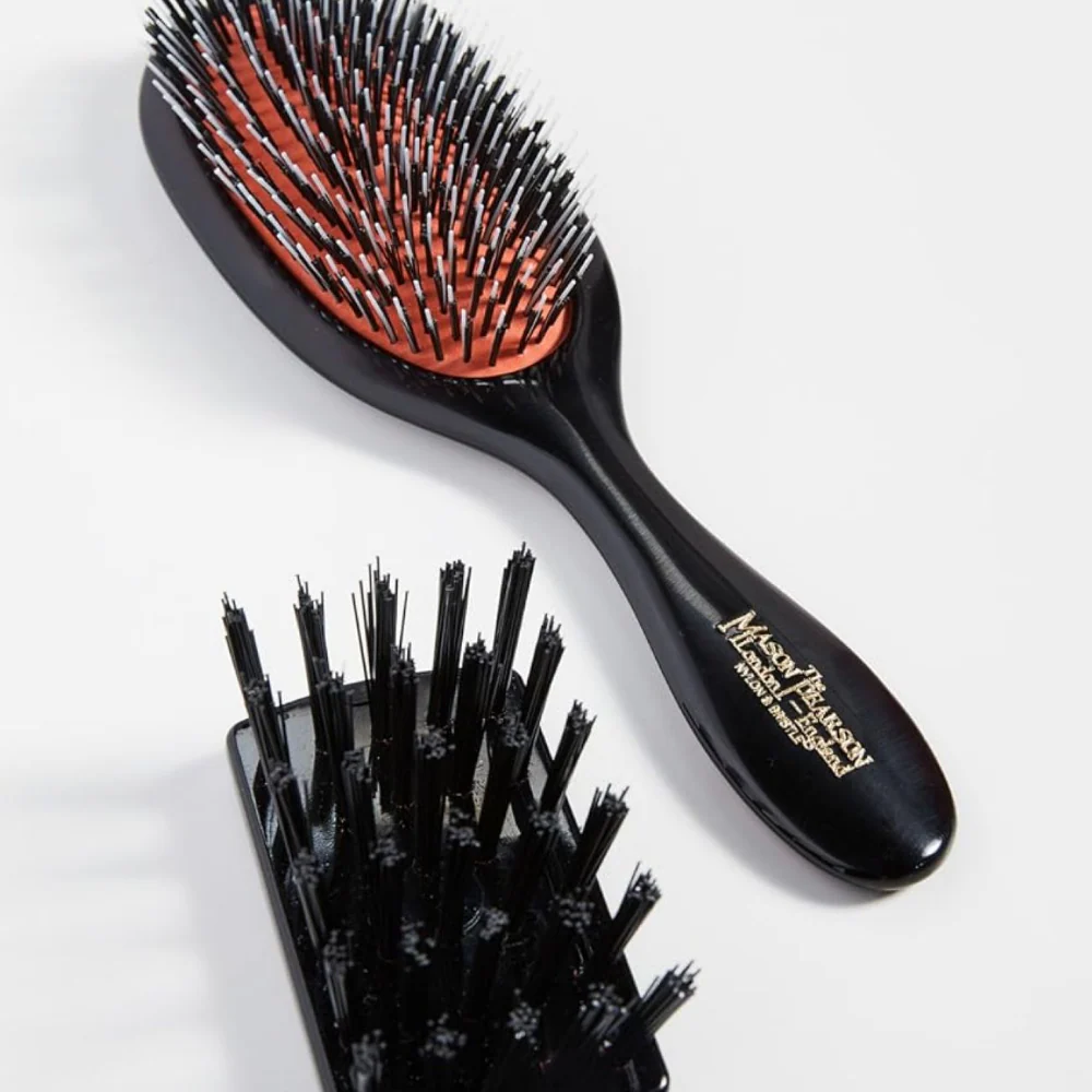 Mason Pearson Handy Bristle & Nylon Hairbrush Dark Ruby BN3 - Image 4