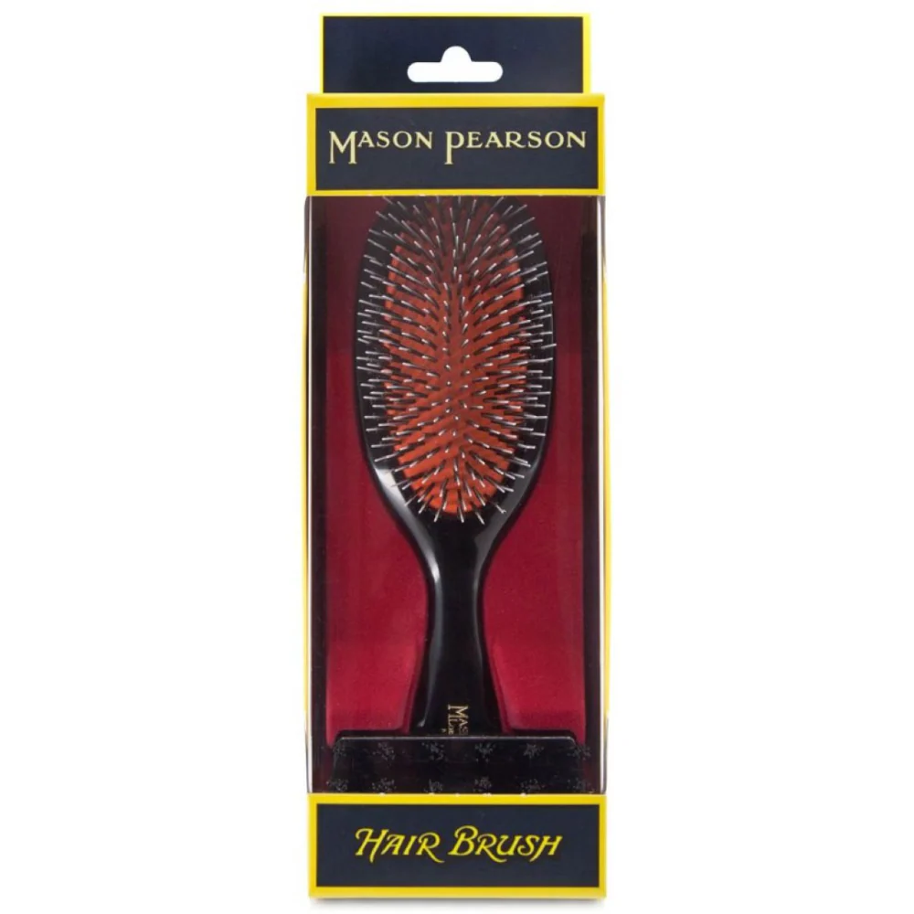 Mason Pearson Handy Bristle & Nylon Hairbrush Dark Ruby BN3 - Image 5