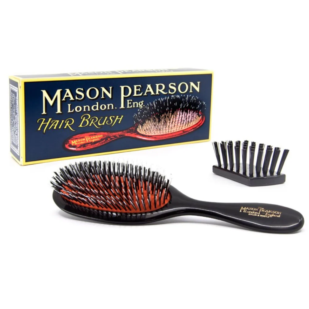 Mason Pearson Handy Bristle & Nylon Hairbrush Dark Ruby BN3 - Image 6