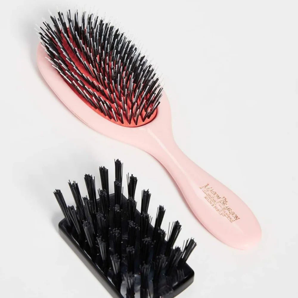 Mason Pearson Handy Bristle & Nylon Hairbrush Pink BN3 - Image 4
