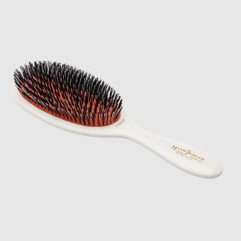 Mason Pearson Junior Bristle & Nylon Hairbrush Ivory BN2 - Image 2