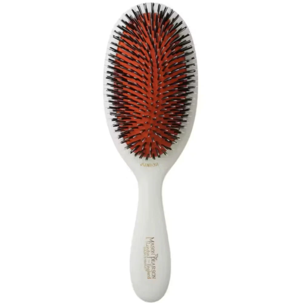 Mason Pearson Junior Bristle & Nylon Hairbrush Ivory BN2 - Image 3