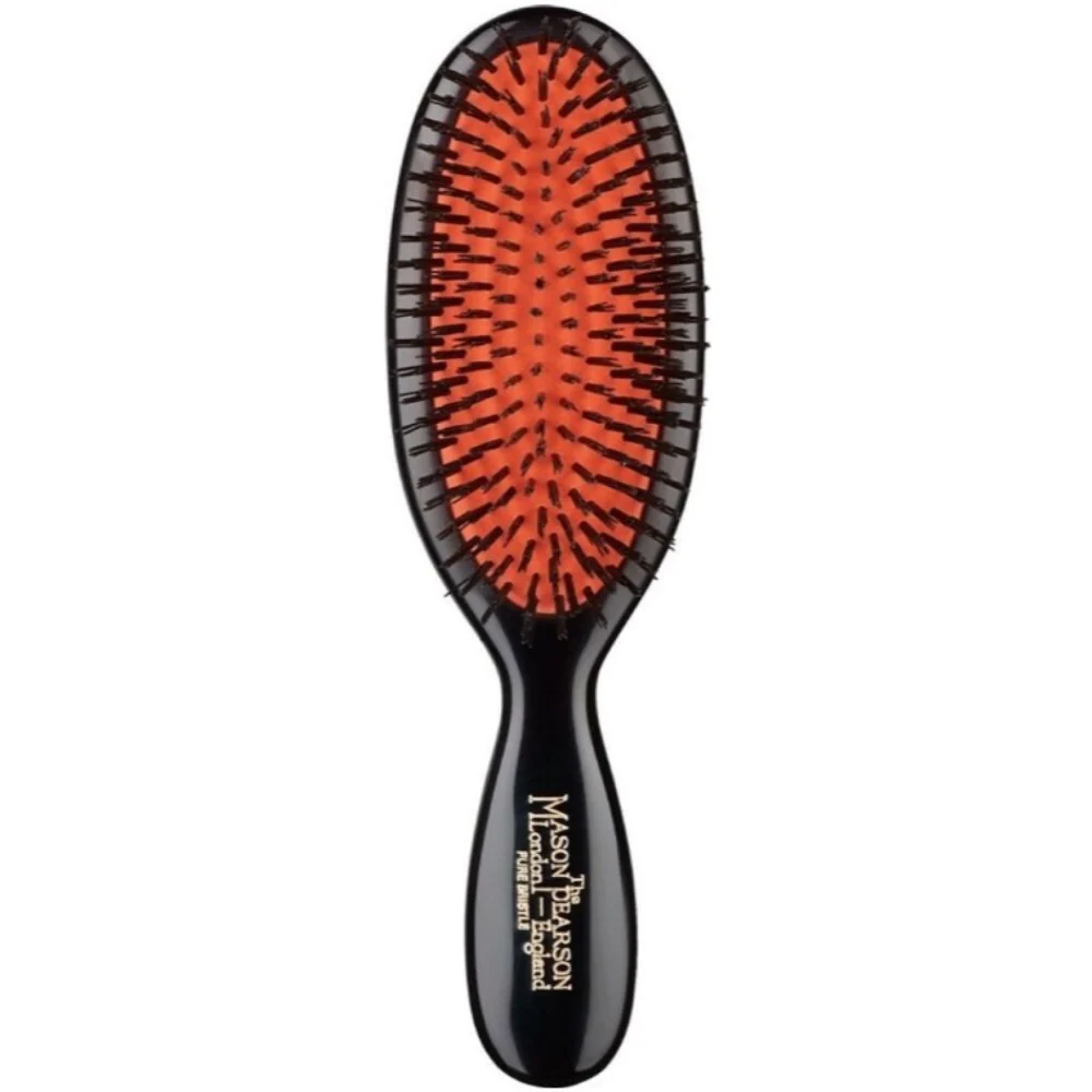 Mason Pearson Pocket Boar Bristle Hairbrush Dark Ruby B4 - Image 4