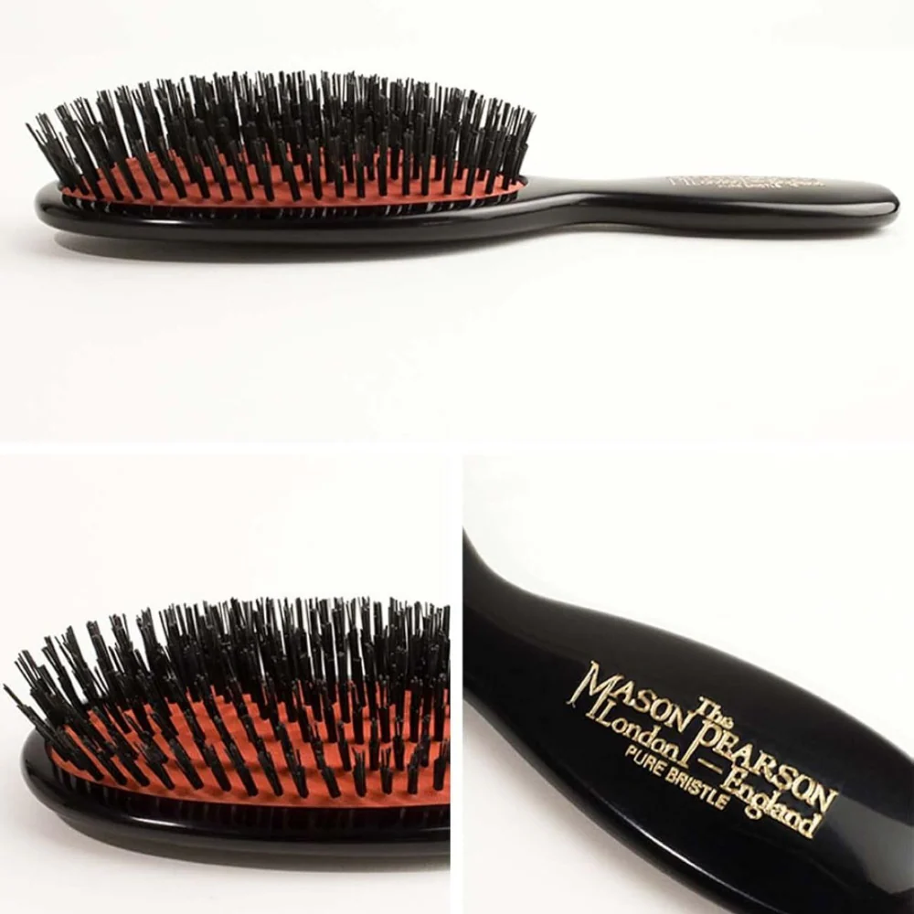 Mason Pearson Pocket Boar Bristle Hairbrush Dark Ruby B4 - Image 8