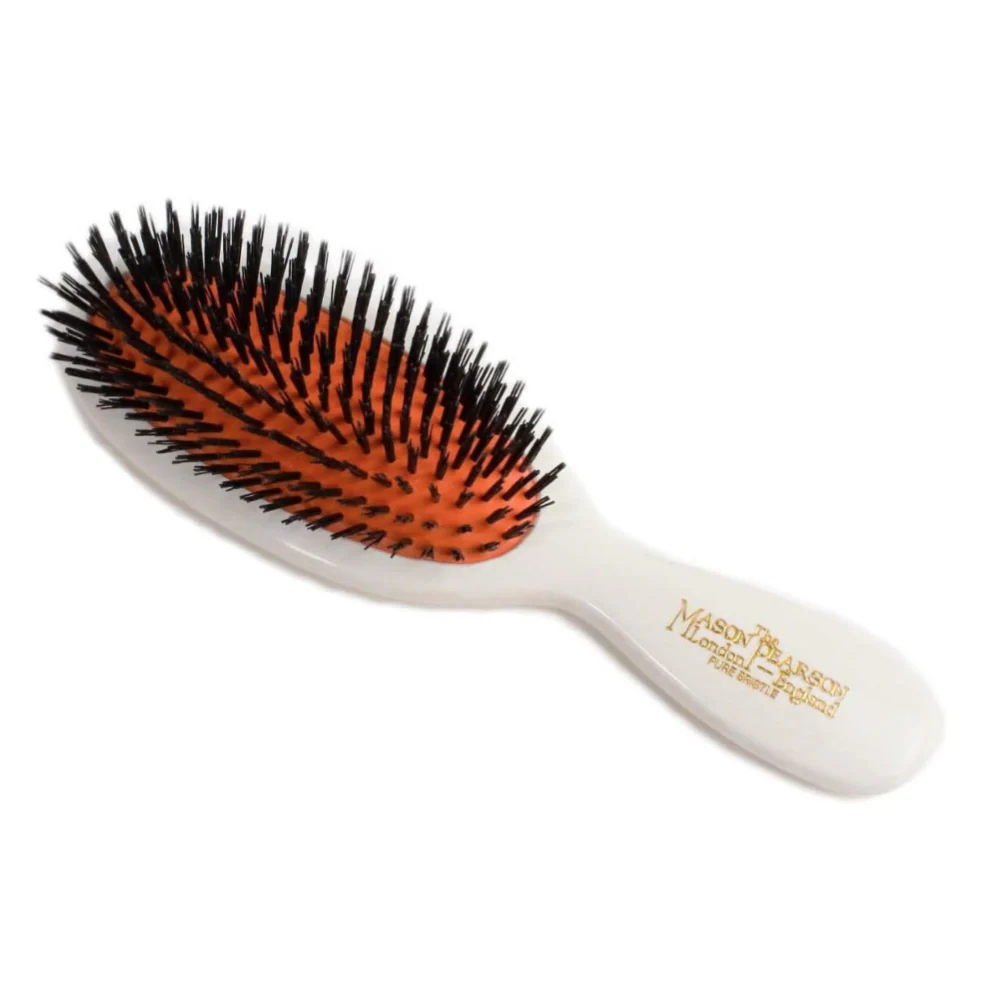 Mason Pearson Pocket Boar Bristle Hairbrush Ivory B4 - Image 4