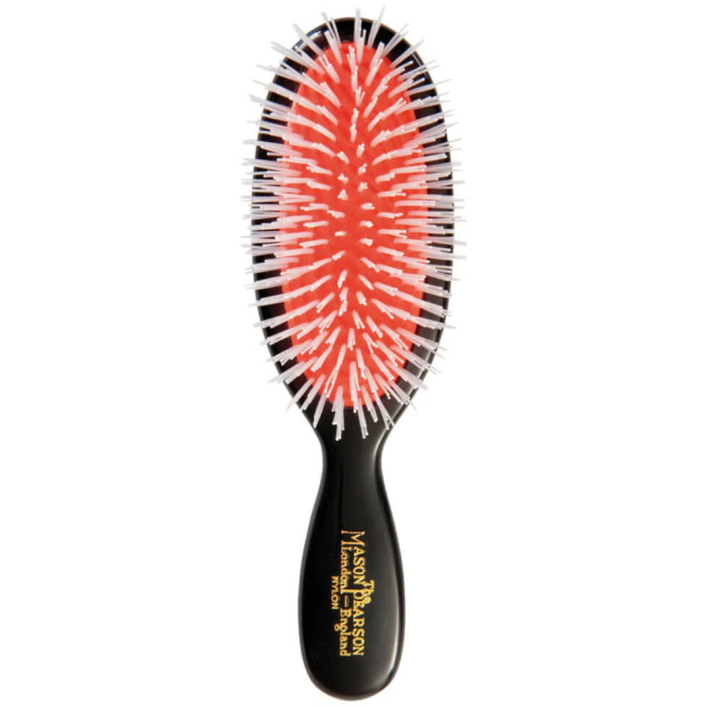 Mason Pearson Pocket Nylon Hairbrush Dark Ruby N4 - Image 2