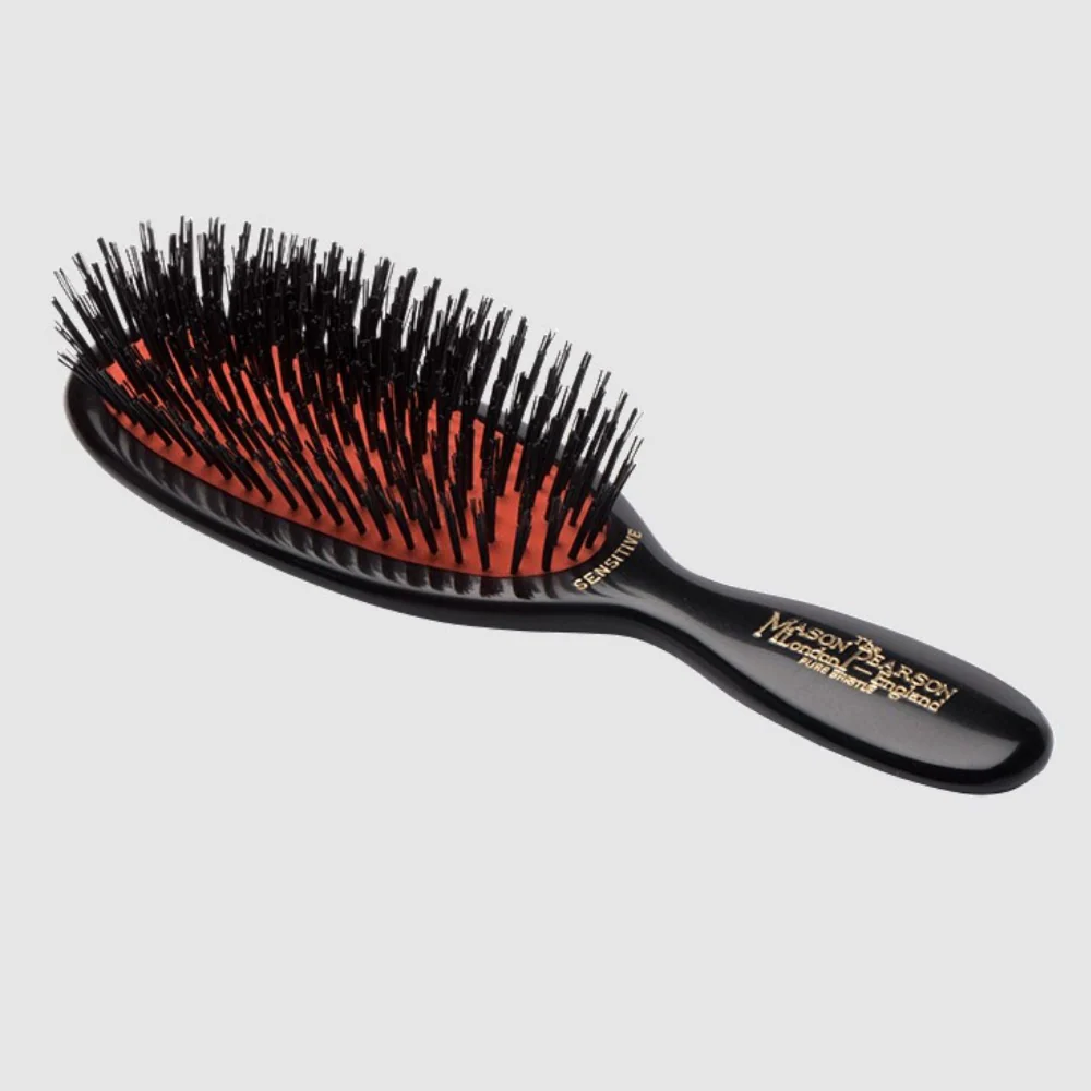 Mason Pearson Pocket Sensitive Bristle Hairbrush Dark Ruby SB4 - Image 4