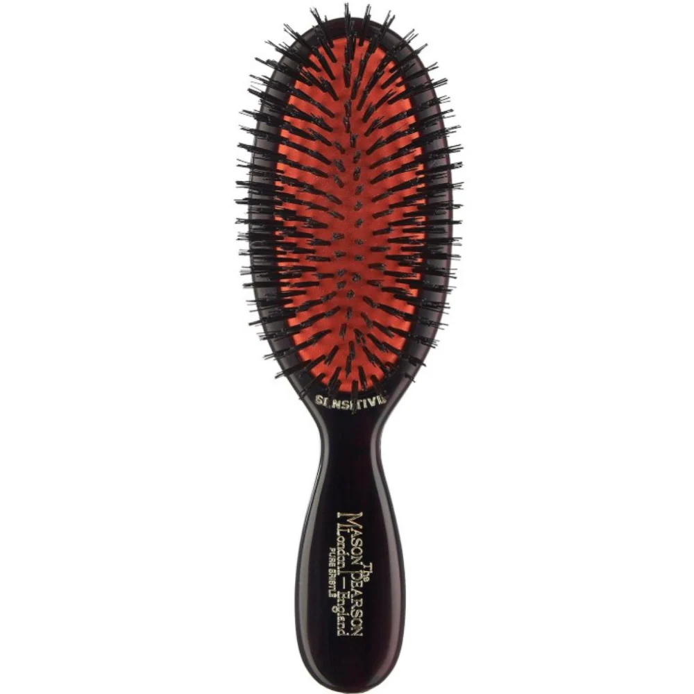 Mason Pearson Pocket Sensitive Bristle Hairbrush Dark Ruby SB4 - Image 5