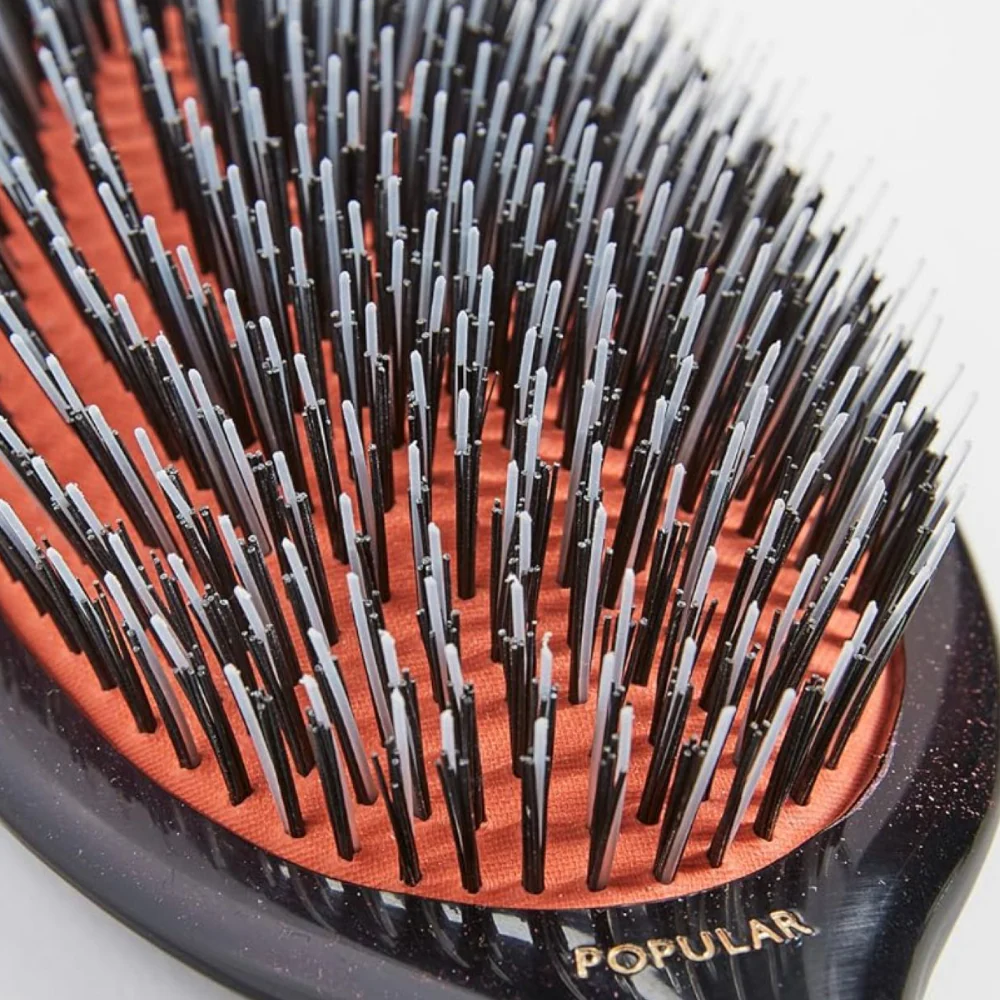 Mason Pearson Popular Bristle & Nylon Hairbrush Dark Ruby BN1 - Image 4